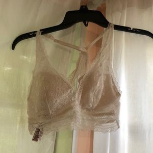 Ivory lace bralette